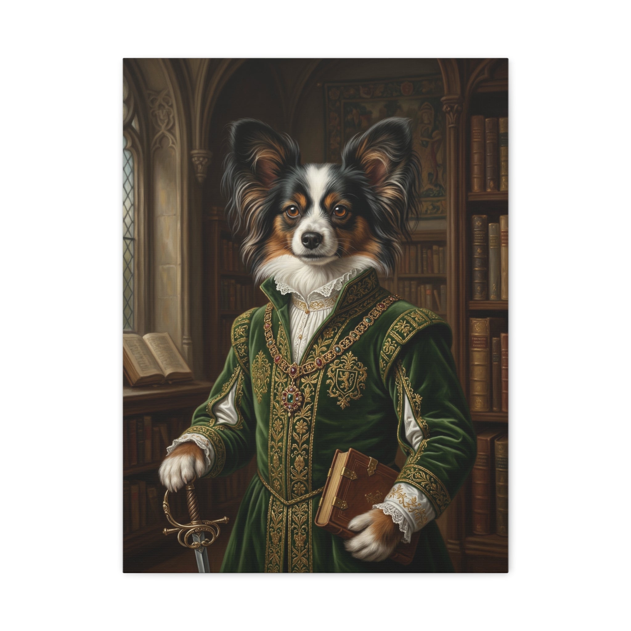 "The Count" - Noble Aristocrat Custom Pet Canvas