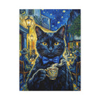 "Evening Terrace" - Warm Amber & Blue Custom Pet Canvas