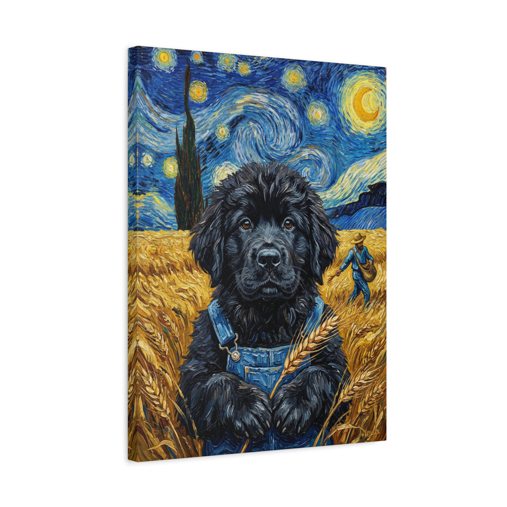 "Golden Wheatfield" - Rustic Ochre Custom Pet Portrait