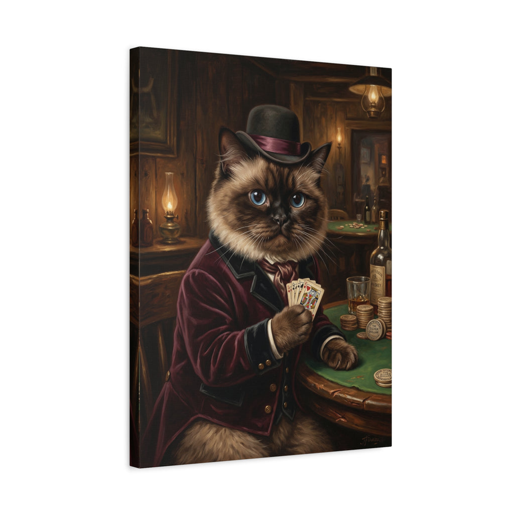 "The Gambler" - Vintage Saloon Custom Pet Portrait