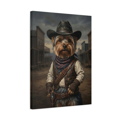 "The Wrangler" - Golden Sunset Rustic Custom Pet Portrait