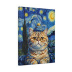 "Midnight Swirls" - Deep Blue Starry Custom Pet Portrait