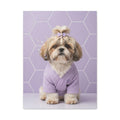 "The Spa Queen" - Modern Waffle Robe Custom Pet Portrait