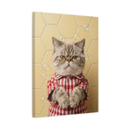 "The Bubble Princess" - Modern Bathroom Pet Canvas with Bow