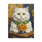 "Golden Sunflowers" - Radiant Yellow Custom Pet Canvas