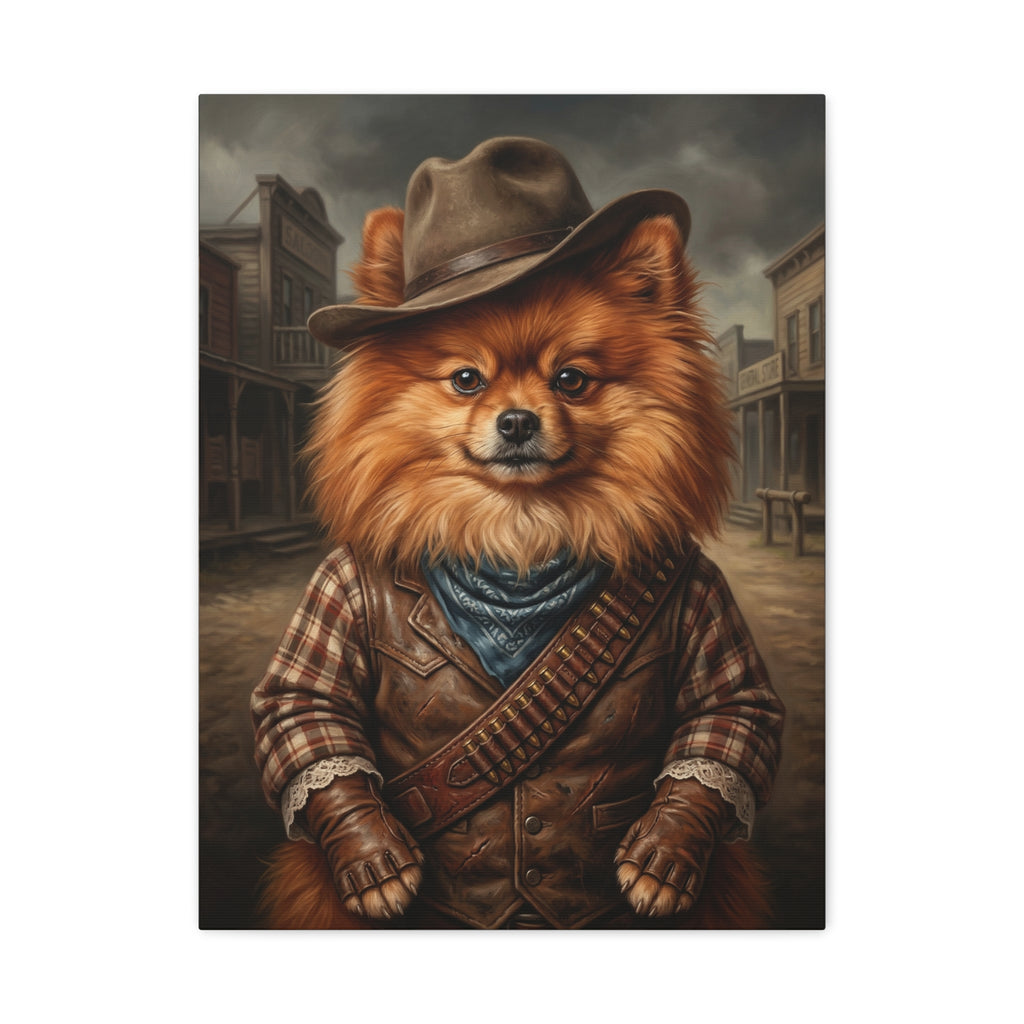 "The Outlaw" - Desert Canyon Bandit Custom Pet Canvas