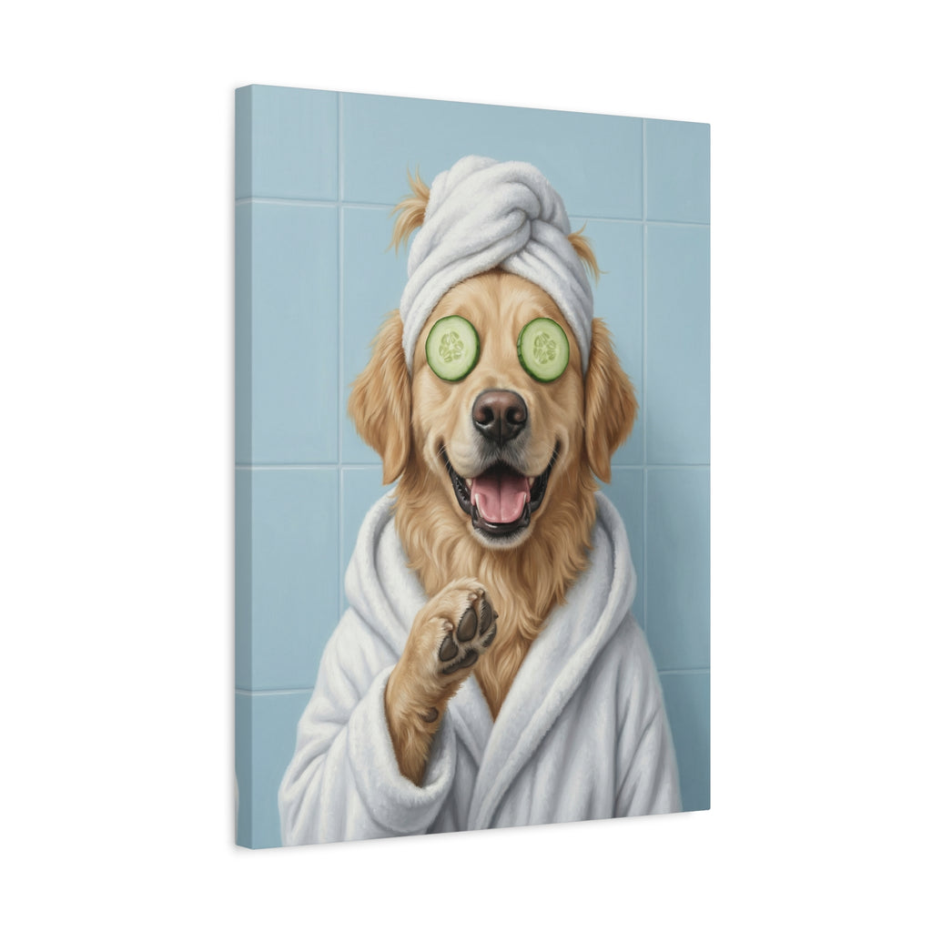 "The Serenity Seeker" - Serene Spa Bathrobe Custom Portrait