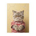 "The Bubble Princess" - Modern Bathroom Pet Canvas with Bow