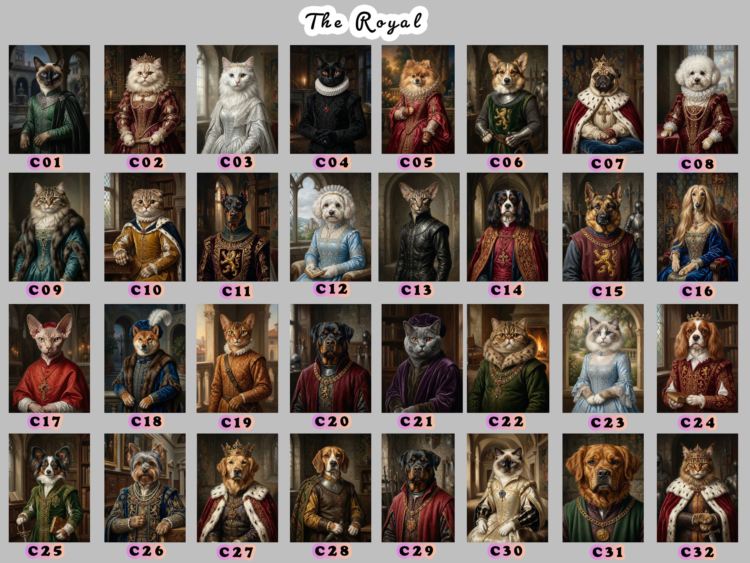 "The Duke" - Custom High Nobility Renaissance Pet Portrait