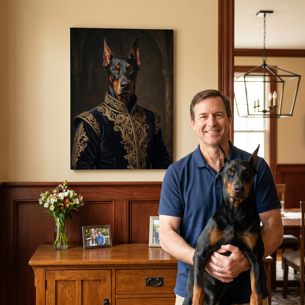 "The Duke" - Custom High Nobility Renaissance Pet Portrait