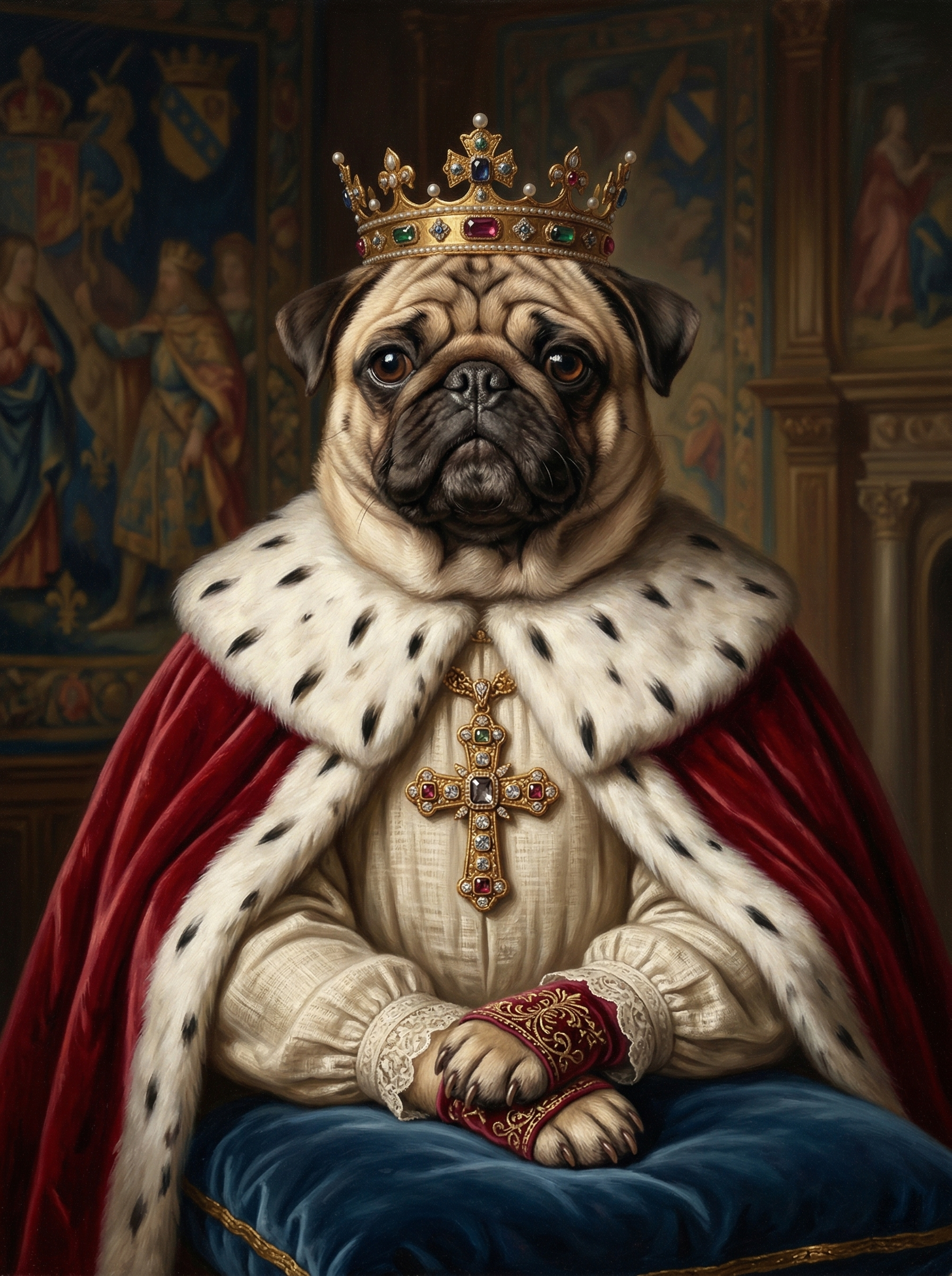 "The Count" - Noble Aristocrat Custom Pet Canvas A