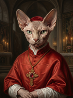 "The Duchess" - Elegant Royal Renaissance Pet Canvas