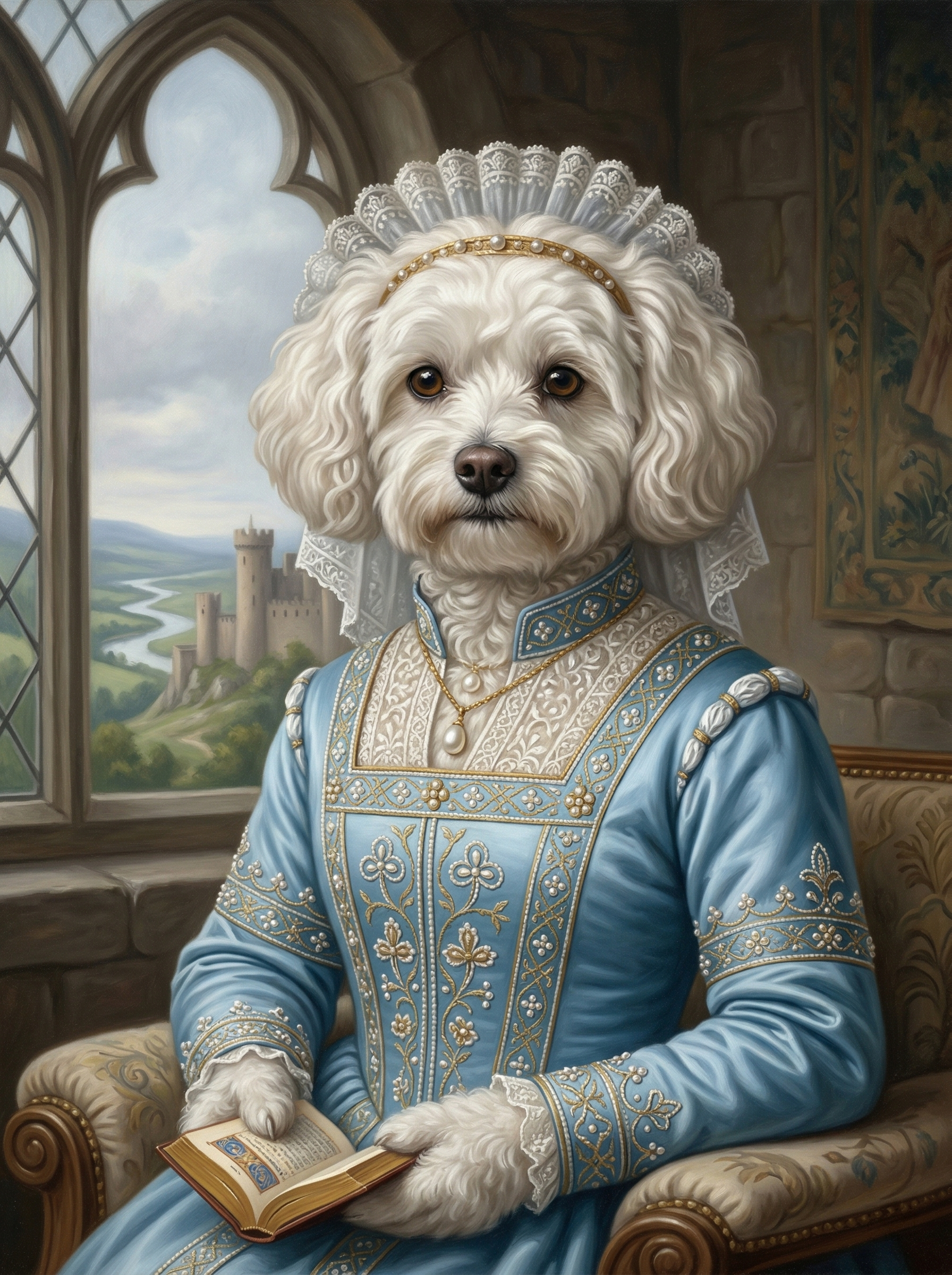 "The Duke" - Custom High Nobility Renaissance Pet Portrait