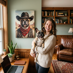 "The Gambler" - Vintage Saloon Custom Pet Portrait