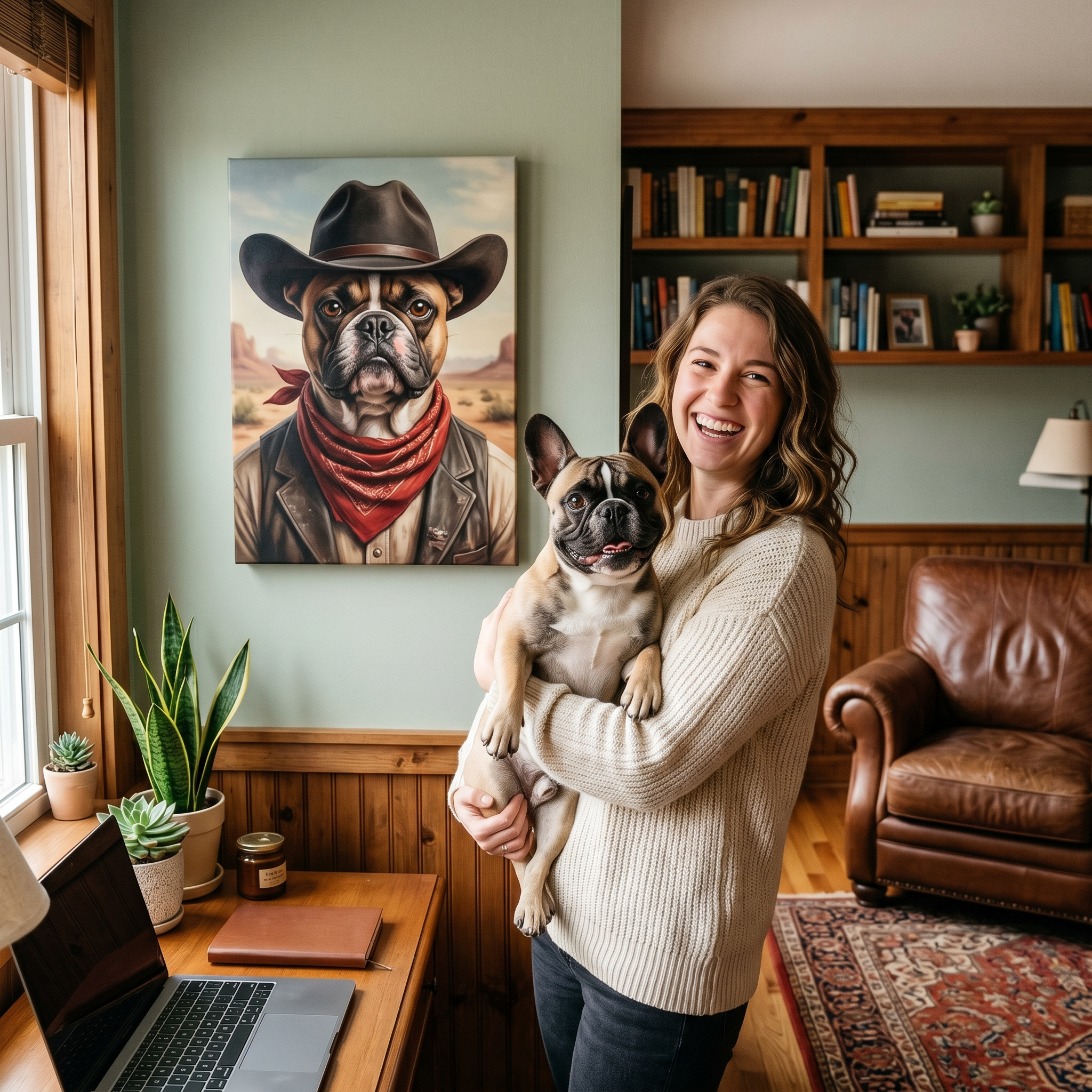 "The Gambler" - Vintage Saloon Custom Pet Portrait