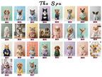 "The Spa Queen" - Modern Waffle Robe Custom Pet Portrait